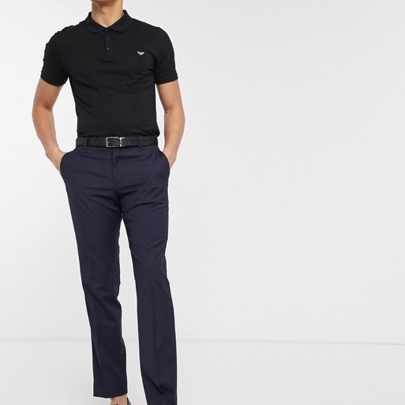 THREADBARE | Mens Basic Muscle Fit Orange Polo - Picture 11 of 11